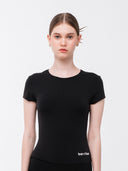 Silka Short Sleeve Tee: Black