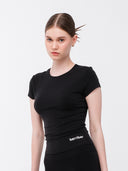 Silka Short Sleeve Tee: Black