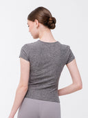 Silka Short Sleeve Tee: Grey