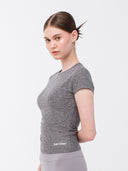 Silka Short Sleeve Tee: Grey