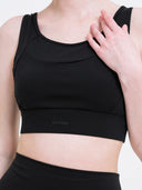 Aria Sports Bra: Black