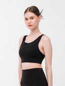 Aria Sports Bra: Black