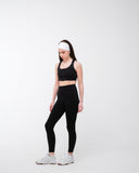 Silka High Waist Leggings with Mesh: Black