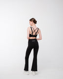 Studio High Waist Flare Leggings: Black