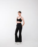 Studio High Waist Flare Leggings: Black