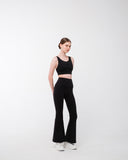 Studio High Waist Flare Leggings: Black