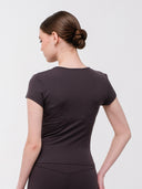 Silka Short Sleeve Tee: Graphite Grey