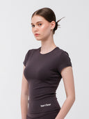 Silka Short Sleeve Tee: Graphite Grey