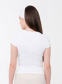 Silka Short Sleeve Tee: White