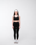 Silka High Waist Leggings with Mesh: Black