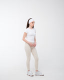 Silka High Waist Leggings: Light Ivory