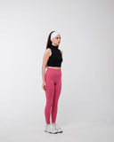 Silka High Waist Leggings: Berry Pink