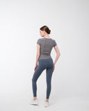 Silka High Waist Leggings: Slate Blue
